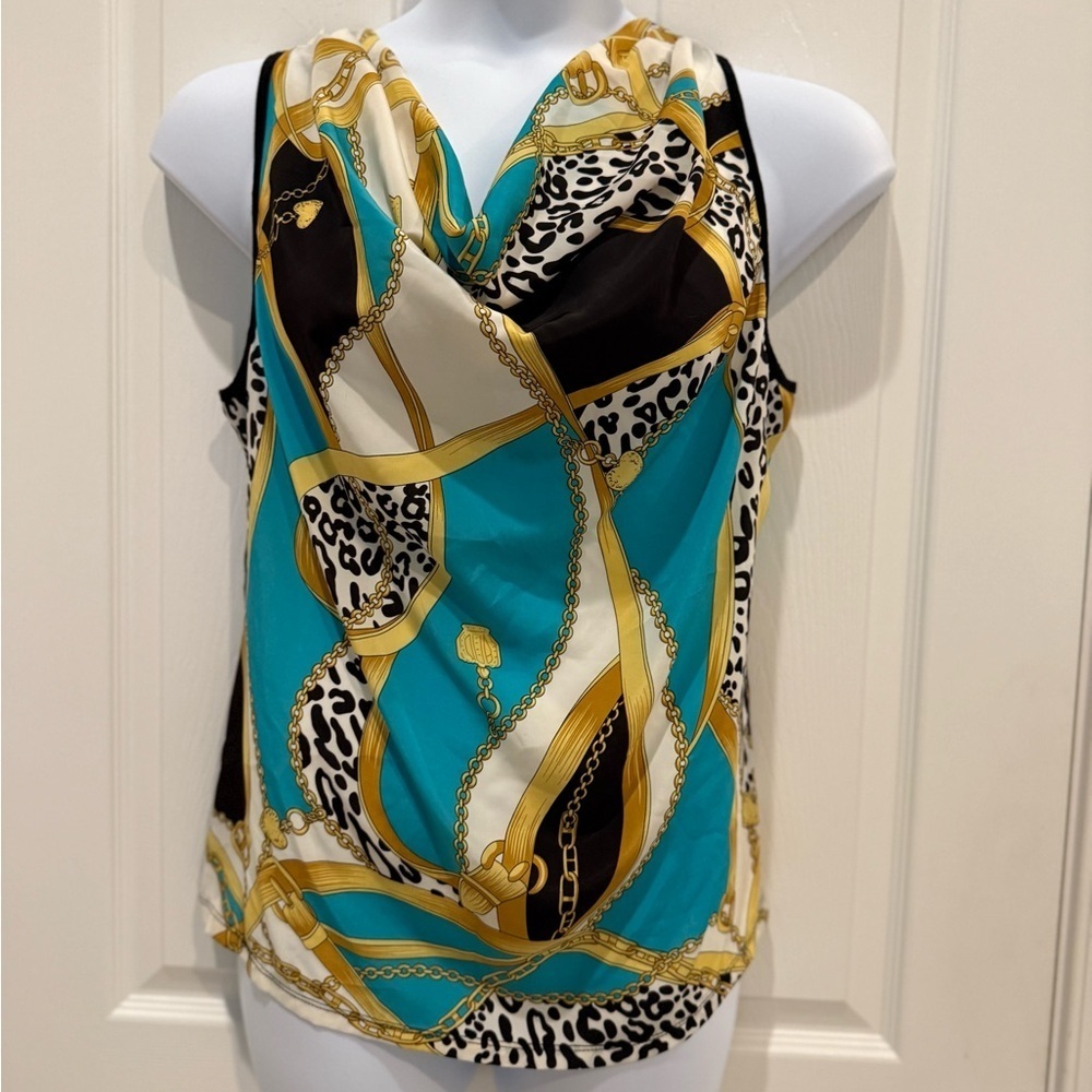 Ravel Women's Multicolor Sleeveless Top size large